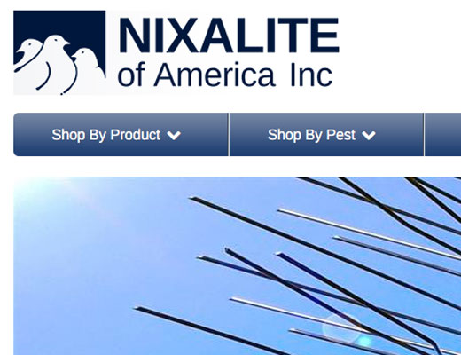 Nixalite home page screenshot