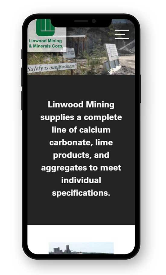 Linwood Mining on mobile