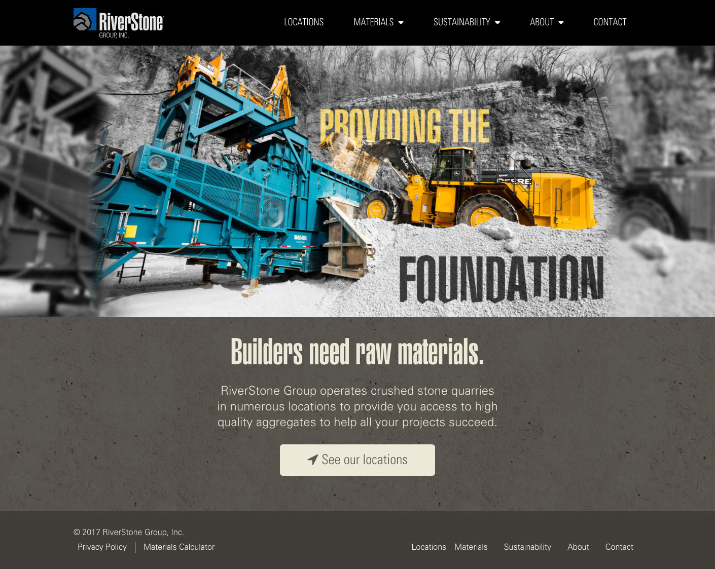 Riverstone Group homepage screenshot