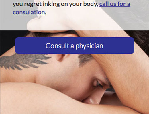 Physicians Laser Clinic Website detail image